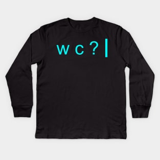 What color? Kids Long Sleeve T-Shirt